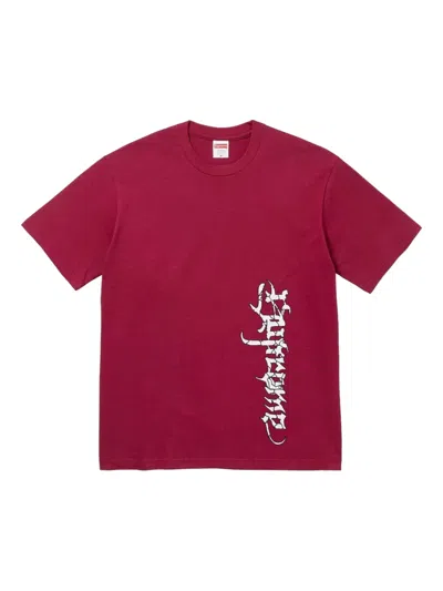 Supreme Satan Graphic T-shirt In Red