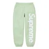 Supreme Satin Appliqu Sweatpants 'green White'