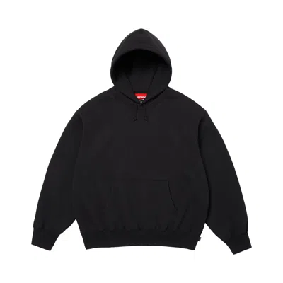 Pre-owned Supreme Satin Appliqué Hooded Sweatshirt 'black' | Men's Size Xl