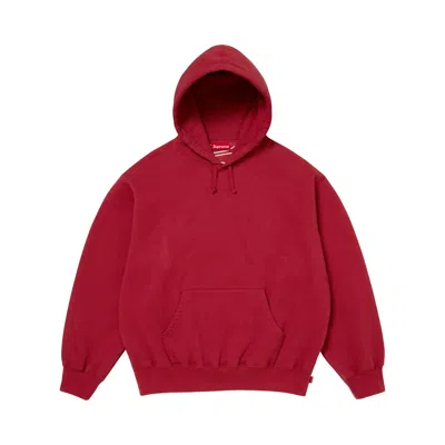 Pre-owned Supreme Satin Appliqué Hooded Sweatshirt 'dark Red' | Men's Size Xxl