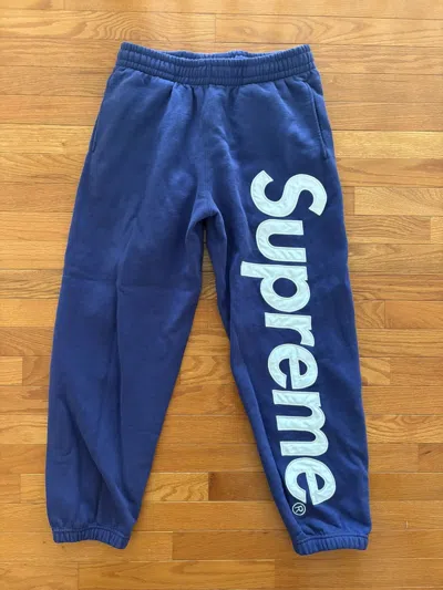 Pre-owned Supreme Satin Appliqué Sweatpants