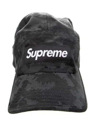 Pre-owned Supreme Satin Digi Camo Camp Cap In Black