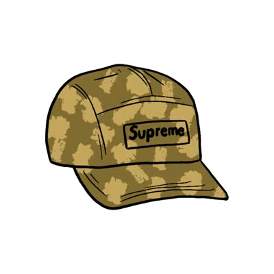 Pre-owned Supreme Satin Digi Camo Camp Cap In Olive
