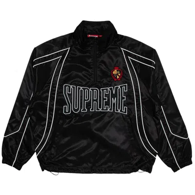 Pre-owned Supreme Satin Piping Pullover 'black' | Men's Size L