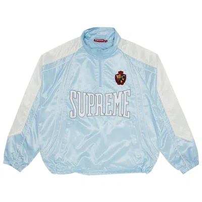 Pre-owned Supreme Satin Piping Pullover 'light Blue' | Men's Size S
