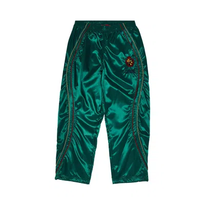 Pre-owned Supreme Satin Track Pant 'green' | Men's Size S
