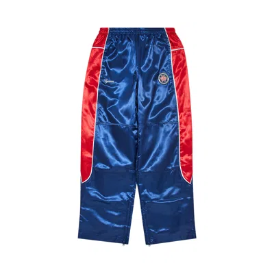 Pre-owned Supreme Satin Track Pant 'navy' | Blue | Men's Size L