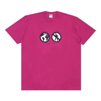 Pre-owned Supreme Save The Planet Tee 'magenta' | Pink | Men's Size S