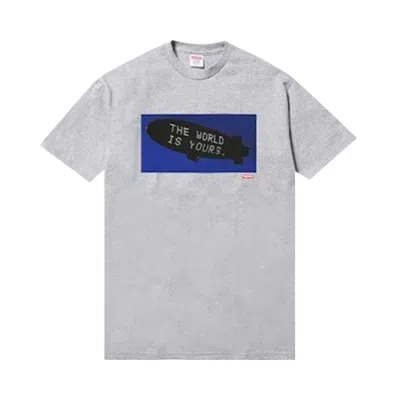 Pre-owned Supreme Scarface Blimp Tee 'heather Grey' | Men's Size M In Gray
