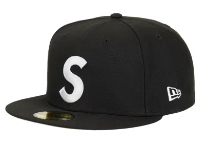 Pre-owned Supreme Screw Ball S Logo New Era 59fifty Fitted Hat In Black