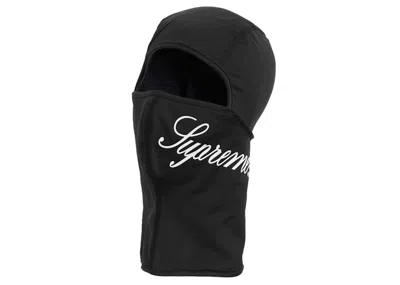 Pre-owned Supreme Script Lightweight Balaclava In Black