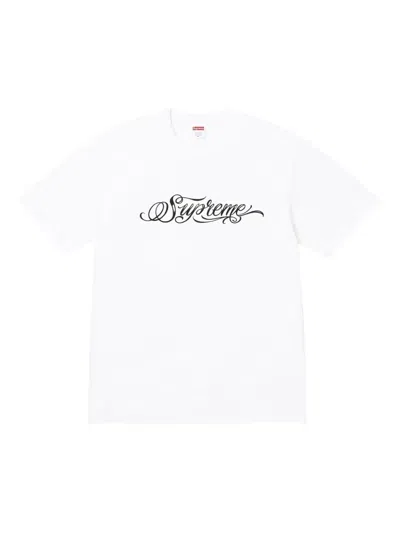 Supreme Script T-shirt In Brown