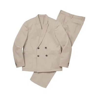 Pre-owned Supreme Sea Island Cotton Suit 'stone' | Grey | Men's Size S In Gray