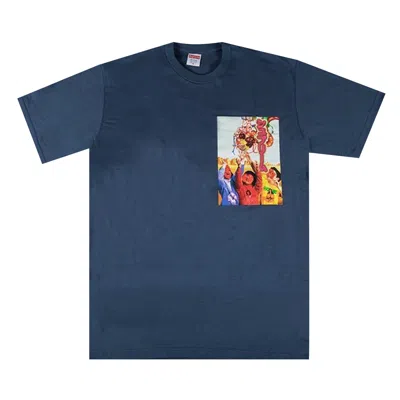 Pre-owned Supreme Sekintani La Norihiro Tee 'dark Slate' | Blue | Men's Size L