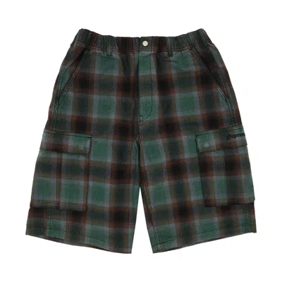 Pre-owned Supreme Shadow Plaid Cargo Short 'green' | Men's Size S