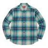 Supreme Shadow Plaid Flannel Shirt 'teal White Black' In Multi
