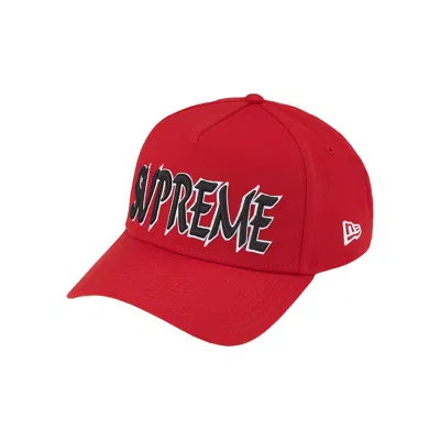 Pre-owned Supreme Sharp Spellout Adjustable New Era 'red' | Men's Size Onesize