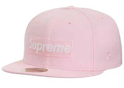 Pre-owned Supreme Sharpie Box Logo New Era Fitted Cap In Pink