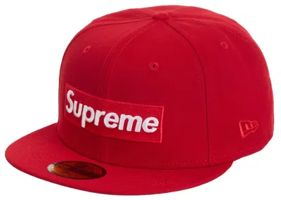 Pre-owned Supreme Sharpie Box Logo New Era Fitted Cap In Red