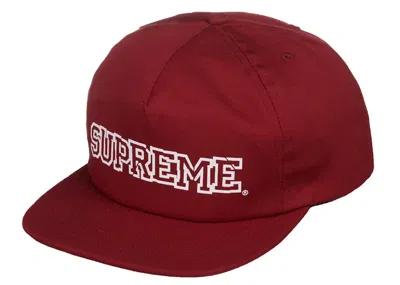 Pre-owned Supreme Shattered Logo 5panel In Cardinal