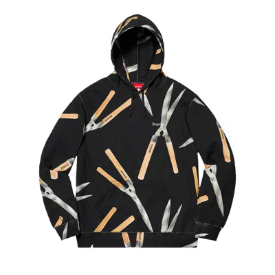 Pre-owned Supreme Shears Hooded Sweatshirt 'black' | Men's Size M