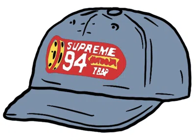 Pre-owned Supreme Shell Patch 6panel In Denim