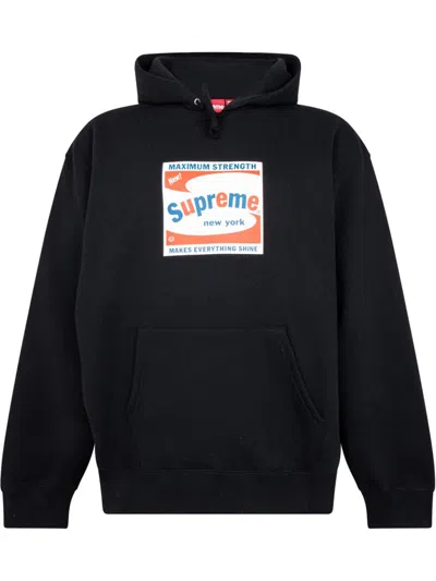 Supreme Shine Logo-print Hoodie In Schwarz