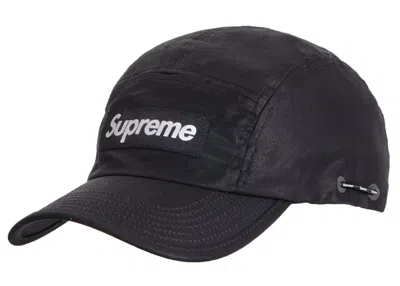Pre-owned Supreme Shockcord Camp Cap In Black