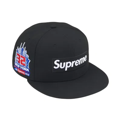 Pre-owned Supreme Shop Box Logo New Era 'black New York' | Men's Size 7.25