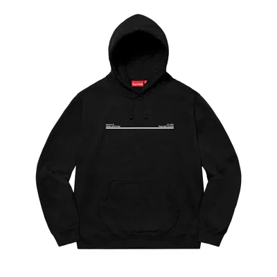 Pre-owned Supreme Shop Hooded Sweatshirt - New York 'black'