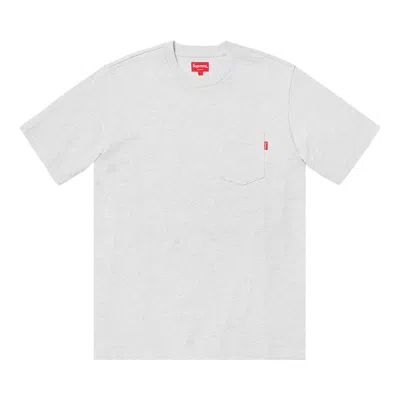 Pre-owned Supreme Short-sleeve Pocket Tee 'ash Grey'