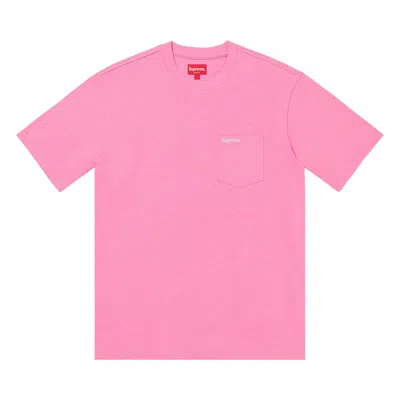 Pre-owned Supreme Short-sleeve Pocket Tee 'bright Pink' | Men's Size Xl