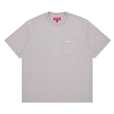 Pre-owned Supreme Short-sleeve Pocket Tee 'grey' | Men's Size Xl In Gray