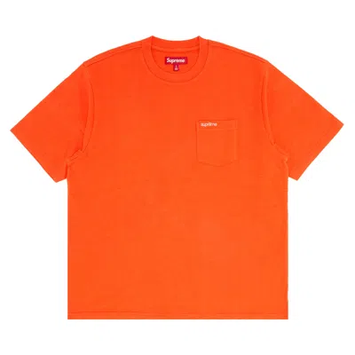 Pre-owned Supreme Short-sleeve Pocket Tee 'orange' | Men's Size Xxl