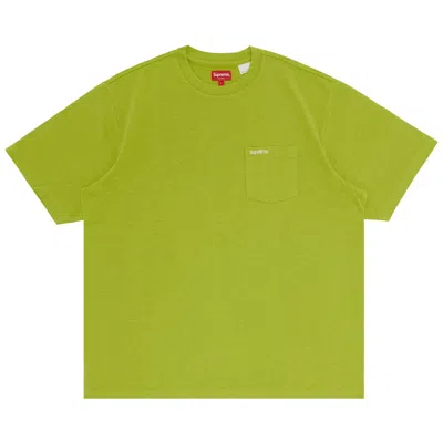 Pre-owned Supreme Short-sleeve Pocket Tee 'pale Green' | Men's Size L
