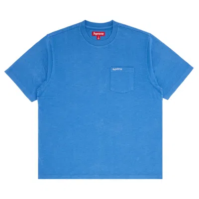 Pre-owned Supreme Short-sleeve Pocket Tee 'pale Royal' | Blue | Men's Size Xl