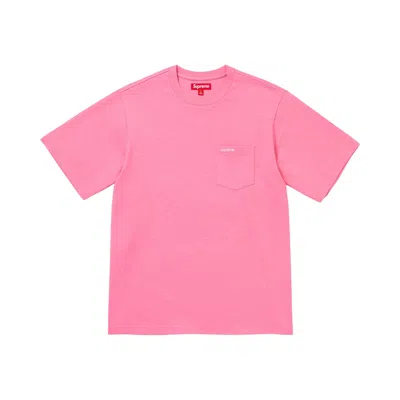 Pre-owned Supreme Short-sleeve Pocket Tee 'pink' | Men's Size M