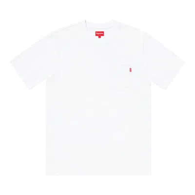 Pre-owned Supreme Short-sleeve Pocket Tee 'white' | Men's Size L