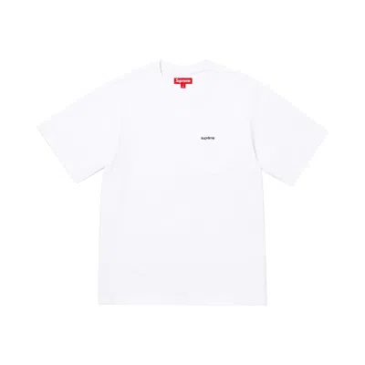 Pre-owned Supreme Short-sleeve Pocket Tee 'white' | Men's Size S