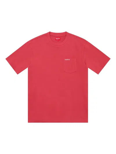 Supreme Short-sleeves Pocket T-shirt In Red