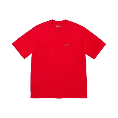 Pre-owned Supreme Short-sleeve Pocket Tee 'red' | Men's Size L