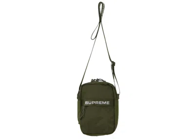 Pre-owned Supreme Shoulder Bag (fw22) In Olive In Green