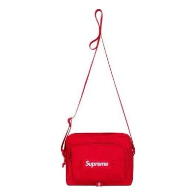 Supreme Shoulder Bag 'red White' In Multi