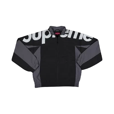 Pre-owned Supreme Shoulder Logo Track Jacket 'black'