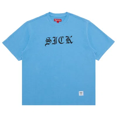 Pre-owned Supreme Sick Short-sleeve Top 'blue' | Men's Size Xl