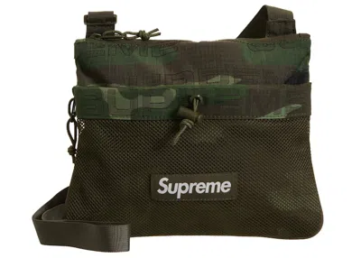 Pre-owned Supreme Side Bag In Woodland Camo