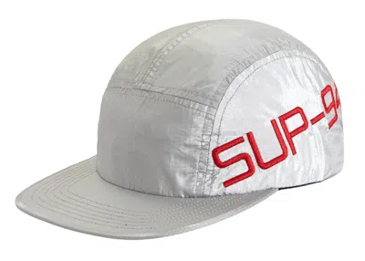 Pre-owned Supreme Side Logo Camp Cap In Silver