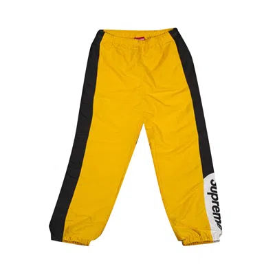 Pre-owned Supreme Side Logo Track Pant 'yellow'