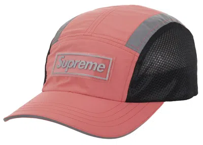 Pre-owned Supreme Side Mesh Camp Cap In Coral