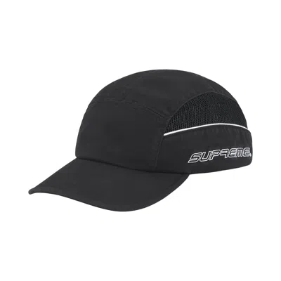 Pre-owned Supreme Side Mesh Piping Camp Cap 'black' | Men's Size Onesize